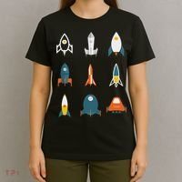 Types Of Space Rockets Astronaut Gif T-Shirt thumb 4
