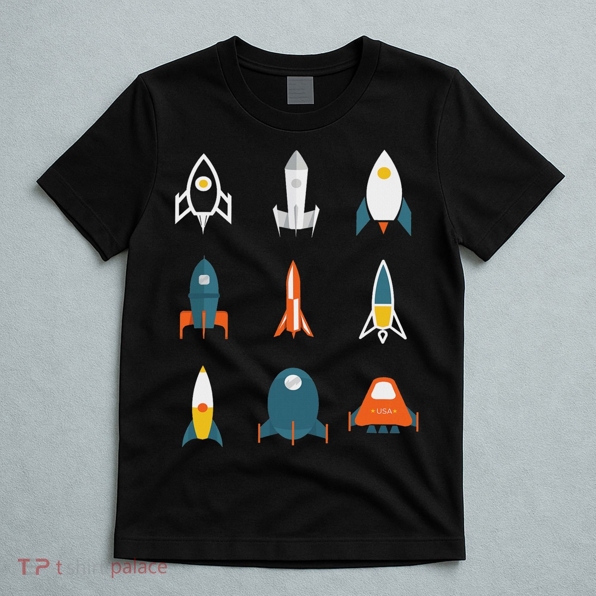 Types Of Space Rockets Astronaut Gif T-Shirt