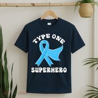 Type One Superhero Diabetes Awareness Diabetic Boys Girls T-Shirt thumb 2