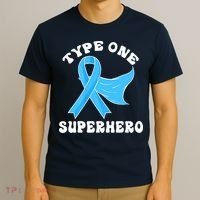 Type One Superhero Diabetes Awareness Diabetic Boys Girls T-Shirt thumb 3