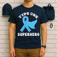 Type One Superhero Diabetes Awareness Diabetic Boys Girls T-Shirt thumb 6