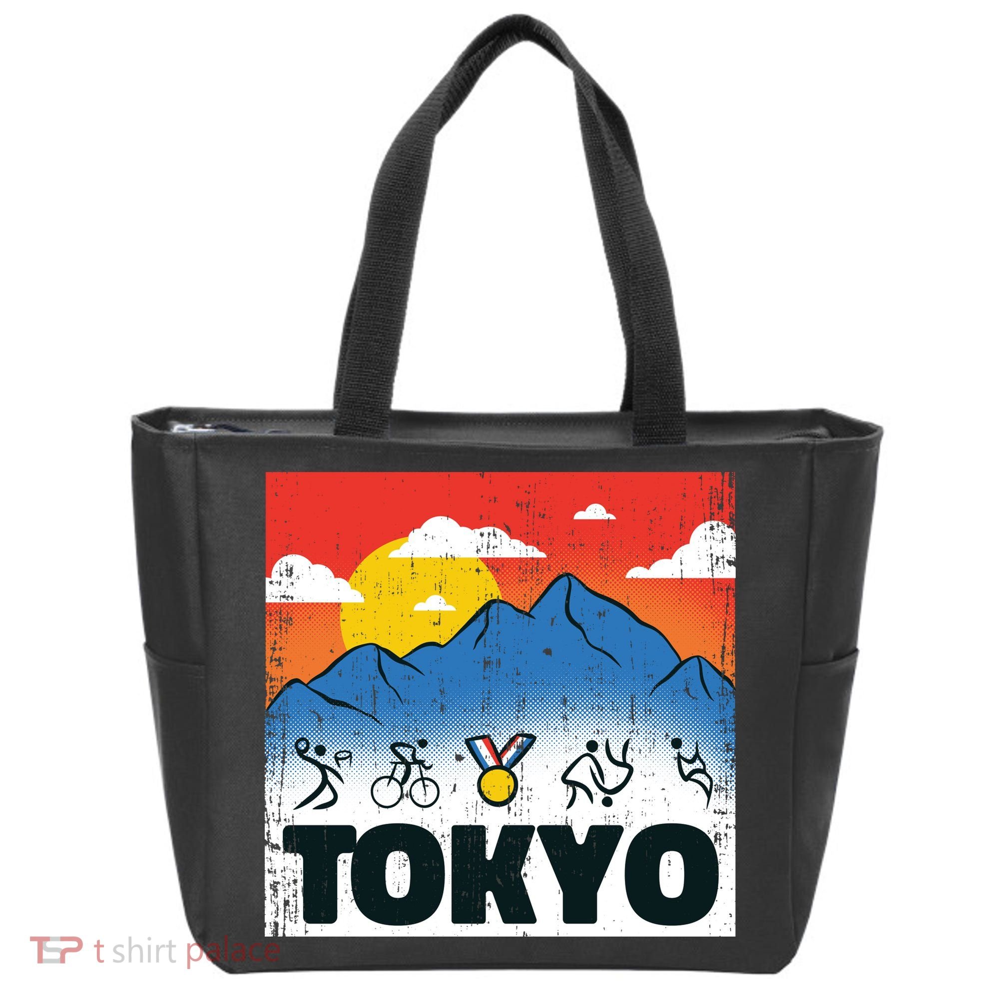 Tokyo Olympics Stick Figures Tote Bag