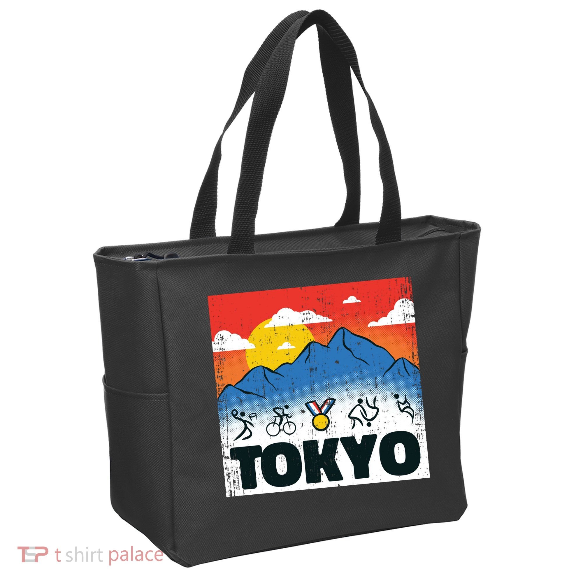Tokyo Olympics Stick Figures Tote Bag