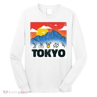 Tokyo Olympics Stick Figures Long Sleeve Shirt
