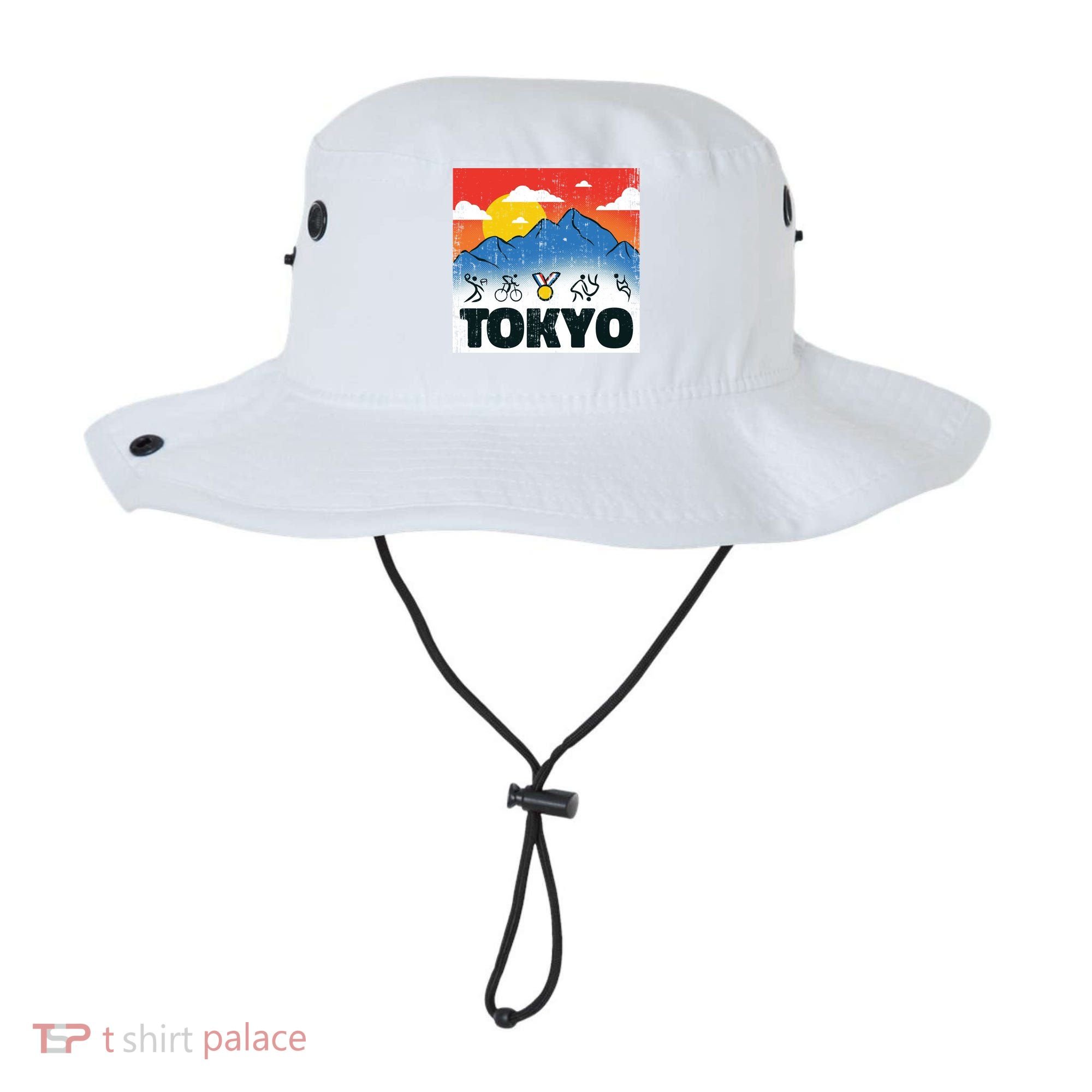 Tokyo Olympics Stick Figures Bucket Hat