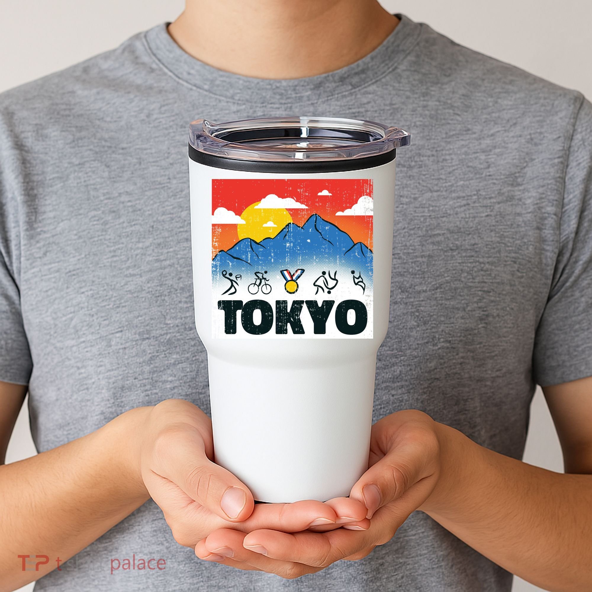Tokyo Olympics Stick Figures Tumbler