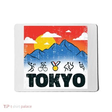 Tokyo Olympics Stick Figures Mousepad