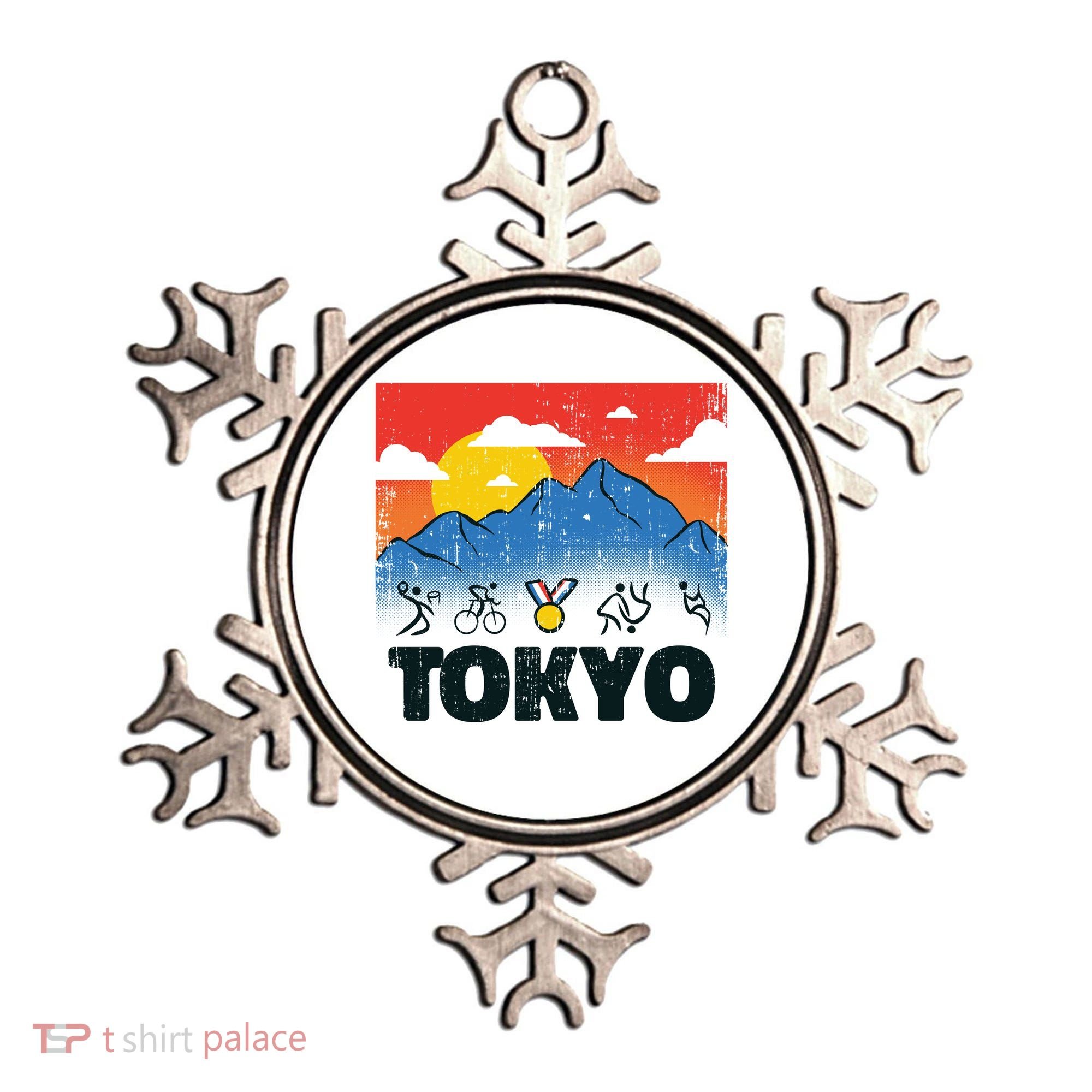 Tokyo Olympics Stick Figures Ornament