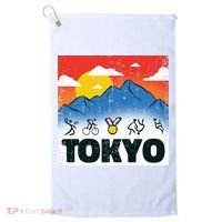 Tokyo Olympics Stick Figures Golf Towel thumb 0