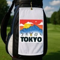 Tokyo Olympics Stick Figures Golf Towel thumb 2