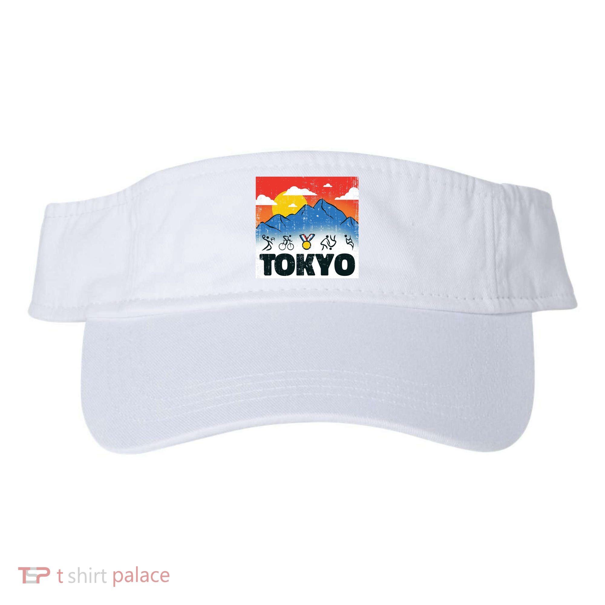 Tokyo Olympics Stick Figures Visor