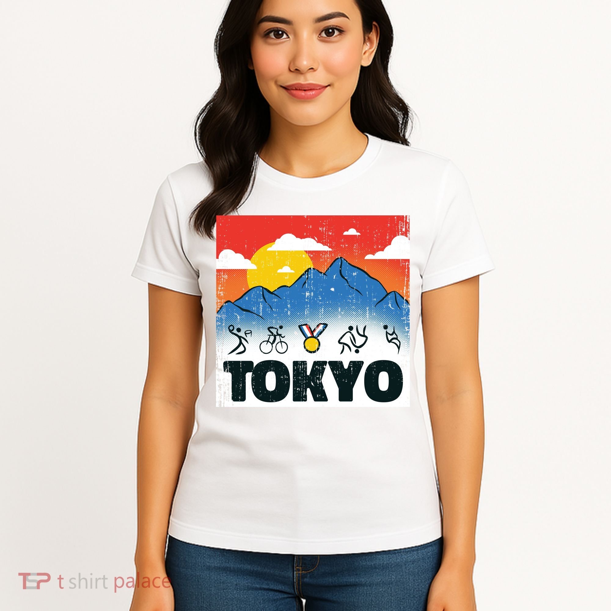 Tokyo Olympics Stick Figures Women's T-Shirt