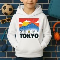 Tokyo Olympics Stick Figures Kids Hoodie thumb 2