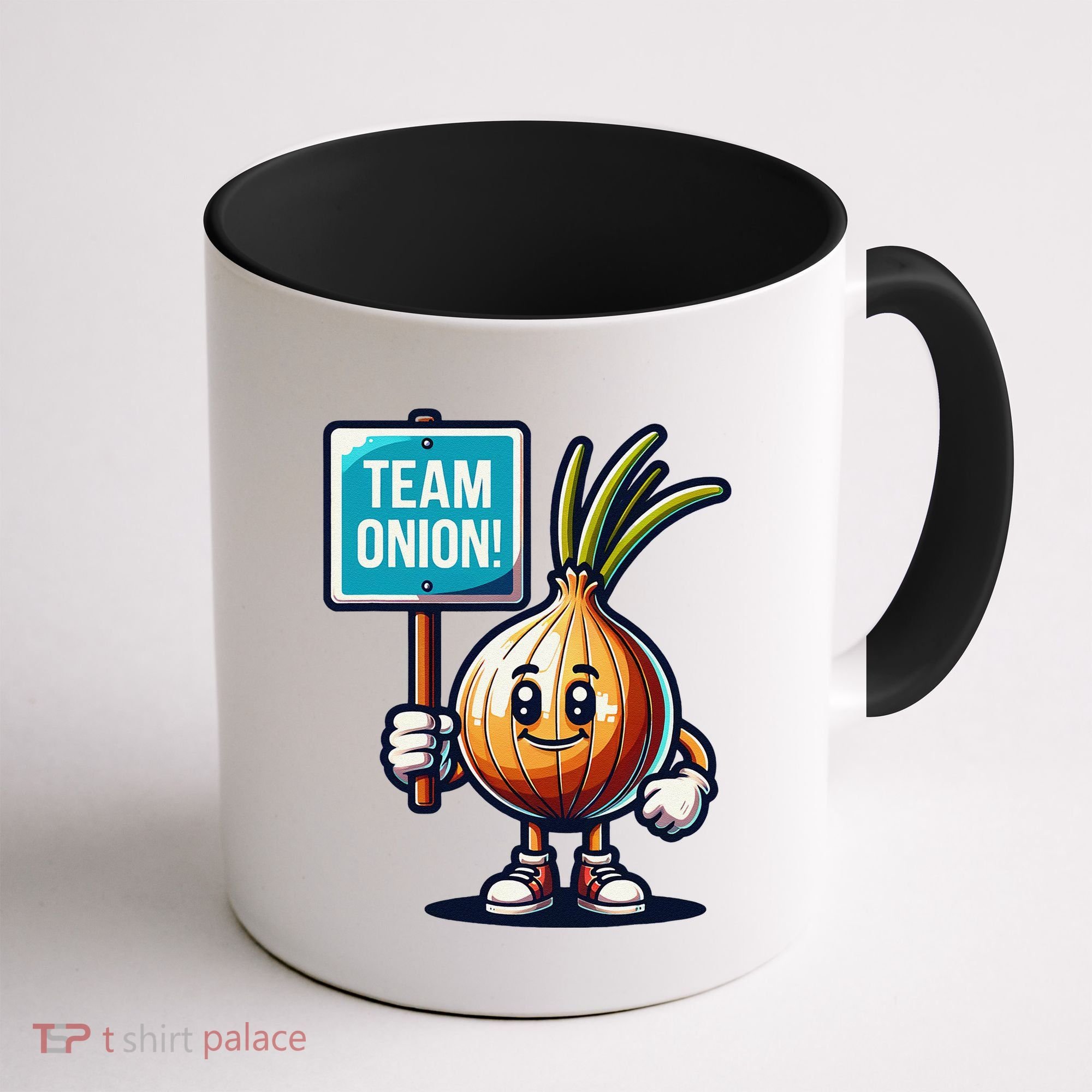 Team Onion Sweet Onion Mascot Funny Vegetable Coffee Mug