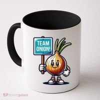 Team Onion Sweet Onion Mascot Funny Vegetable Coffee Mug thumb 0