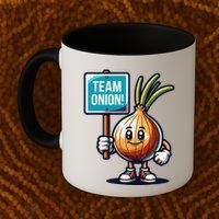 Team Onion Sweet Onion Mascot Funny Vegetable Coffee Mug thumb 2