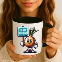 Team Onion Sweet Onion Mascot Funny Vegetable Coffee Mug thumb 3