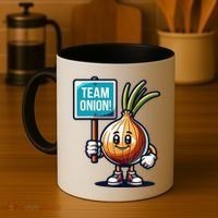 Team Onion Sweet Onion Mascot Funny Vegetable Coffee Mug thumb 4