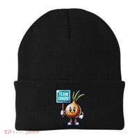 Team Onion Sweet Onion Mascot Funny Vegetable Beanie thumb 0