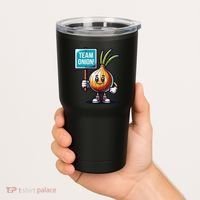 Team Onion Sweet Onion Mascot Funny Vegetable Tumbler thumb 2