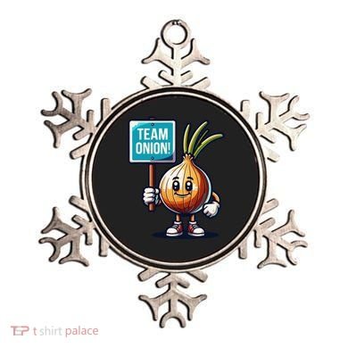 Team Onion Sweet Onion Mascot Funny Vegetable Ornament