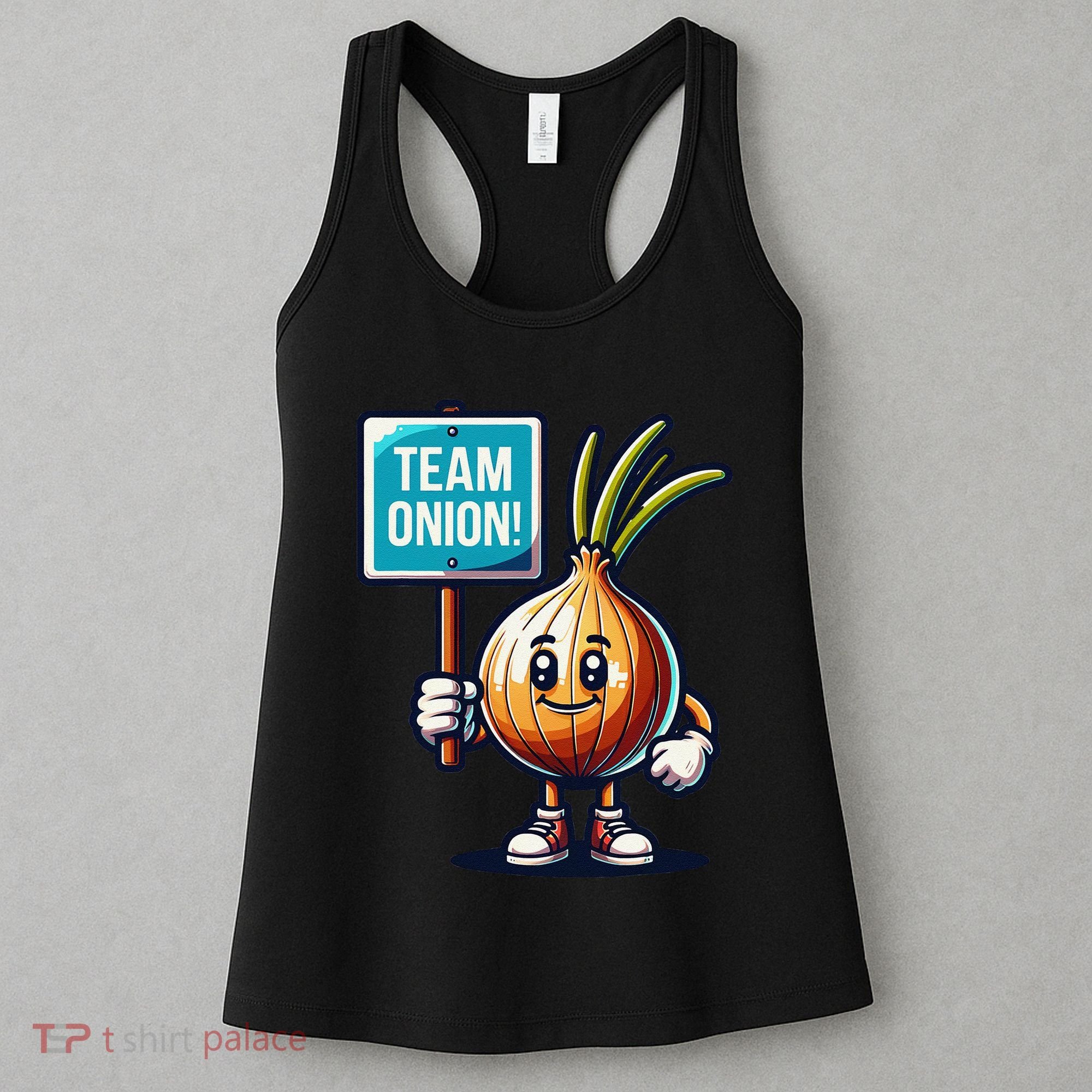 Team Onion Sweet Onion Mascot Funny Vegetable Women's Tank Top