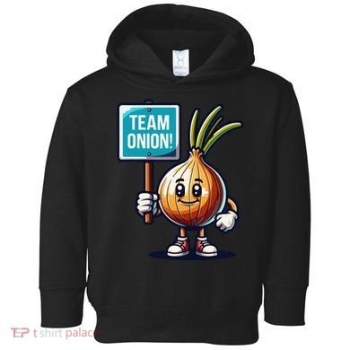 Team Onion Sweet Onion Mascot Funny Vegetable Toddler Hoodie