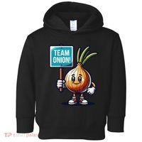 Team Onion Sweet Onion Mascot Funny Vegetable Toddler Hoodie thumb 0
