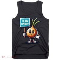 Team Onion Sweet Onion Mascot Funny Vegetable Tank Top thumb 0