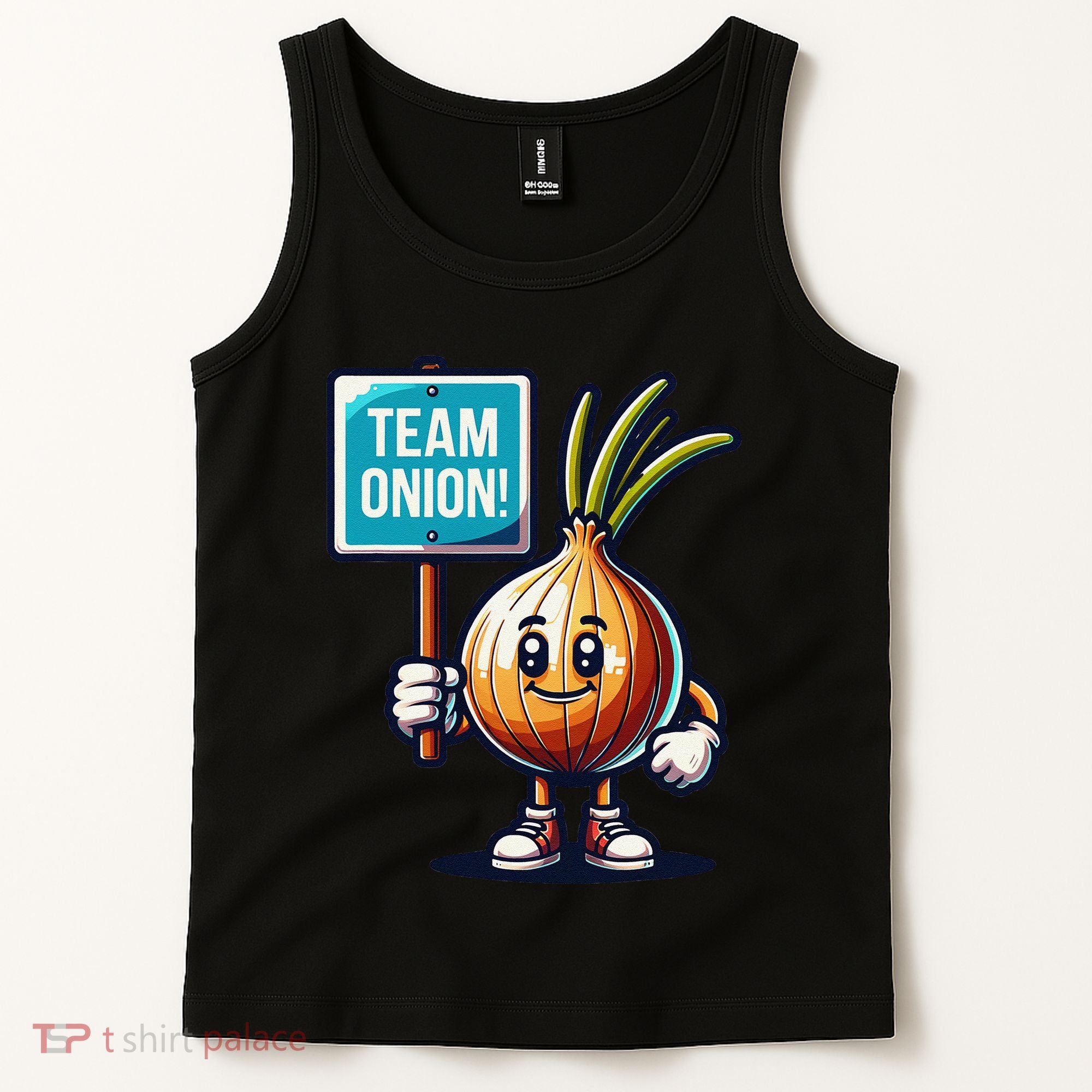 Team Onion Sweet Onion Mascot Funny Vegetable Tank Top