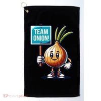 Team Onion Sweet Onion Mascot Funny Vegetable Golf Towel thumb 0