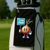 Team Onion Sweet Onion Mascot Funny Vegetable Golf Towel thumb 2