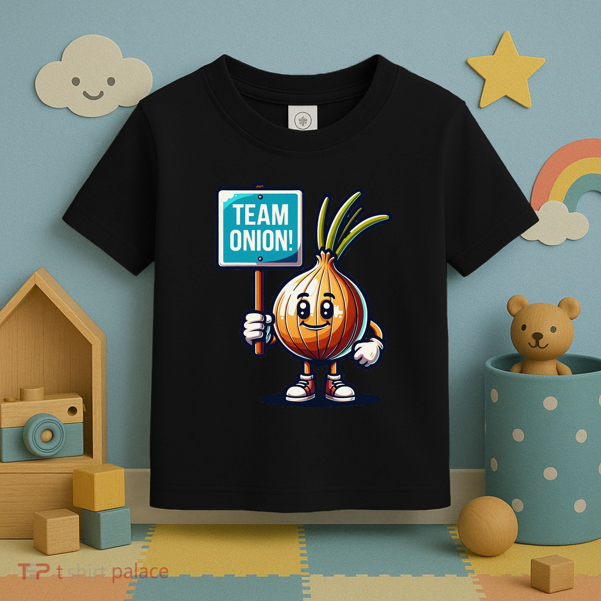 Team Onion Sweet Onion Mascot Funny Vegetable Toddler T-Shirt