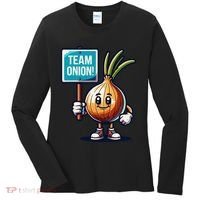 Team Onion Sweet Onion Mascot Funny Vegetable Women's Long Sleeve Shirt thumb 0