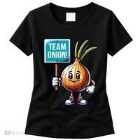 Team Onion Sweet Onion Mascot Funny Vegetable Women's T-Shirt thumb 0