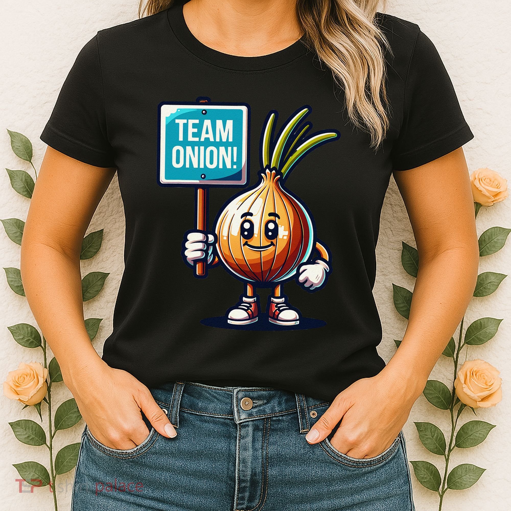 Team Onion Sweet Onion Mascot Funny Vegetable Women's T-Shirt