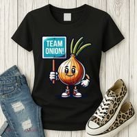 Team Onion Sweet Onion Mascot Funny Vegetable Women's T-Shirt thumb 3