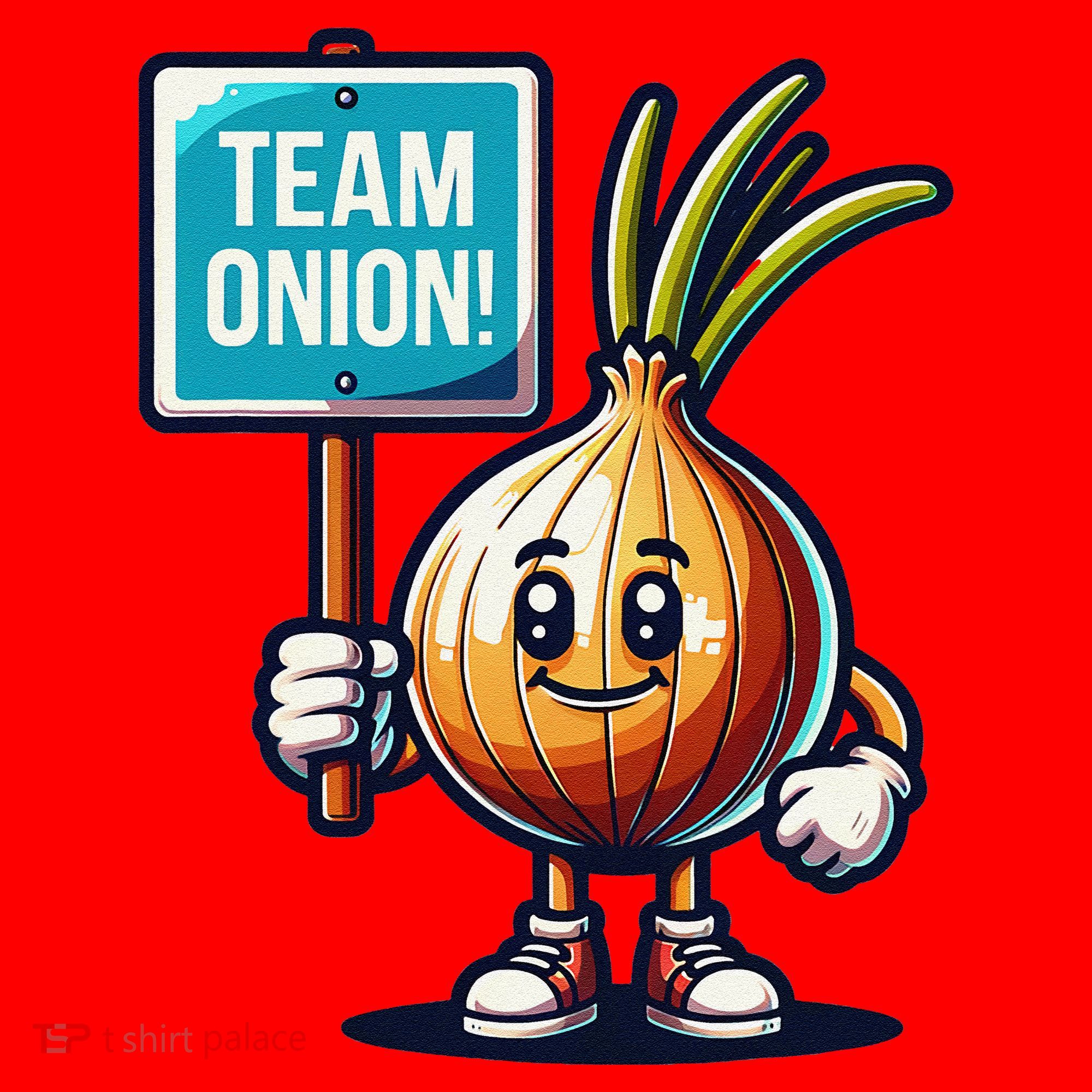 Team Onion Sweet Onion Mascot Funny Vegetable Santa Hat