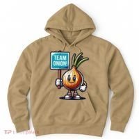 Team Onion Sweet Onion Mascot Funny Vegetable Hoodie thumb 0