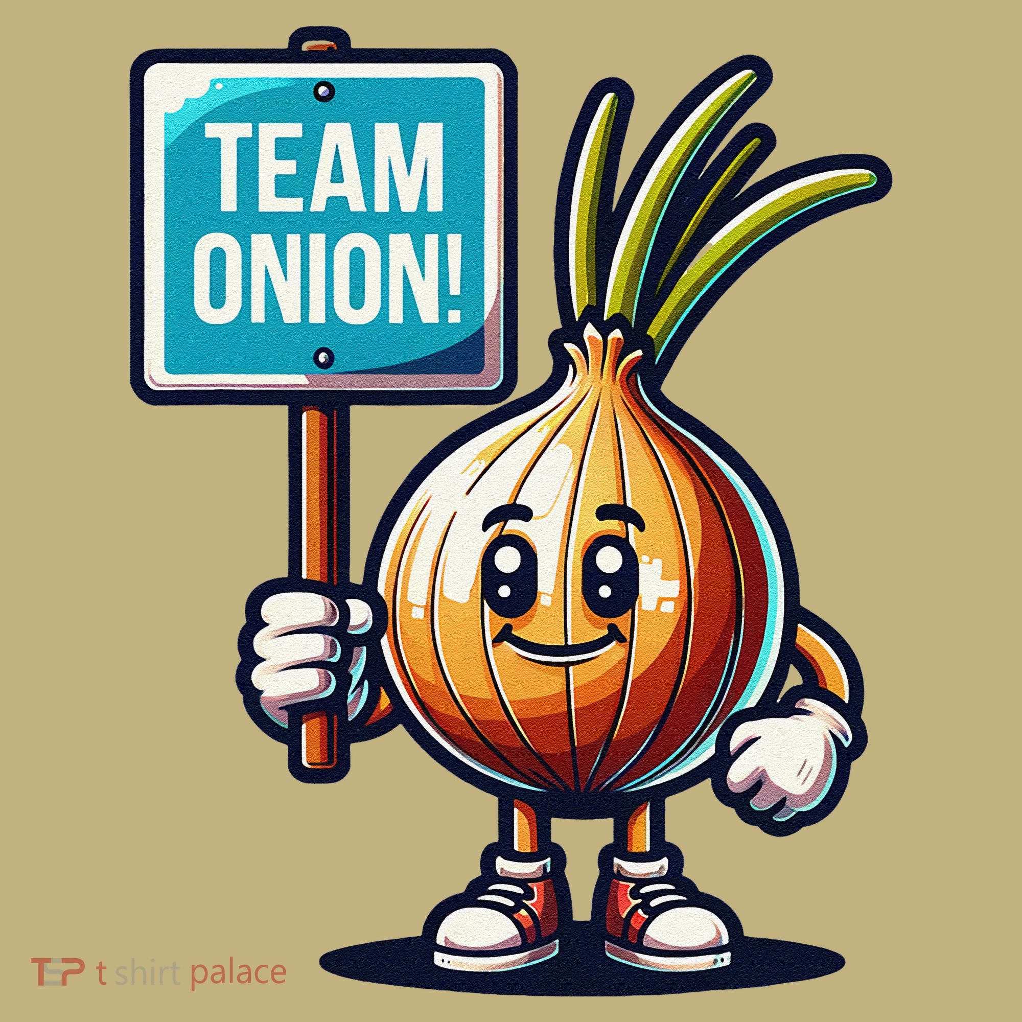 Team Onion Sweet Onion Mascot Funny Vegetable Long Sleeve Shirt