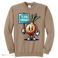 Team Onion Sweet Onion Mascot Funny Vegetable Sweatshirt thumb 0