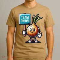 Team Onion Sweet Onion Mascot Funny Vegetable T-Shirt thumb 3