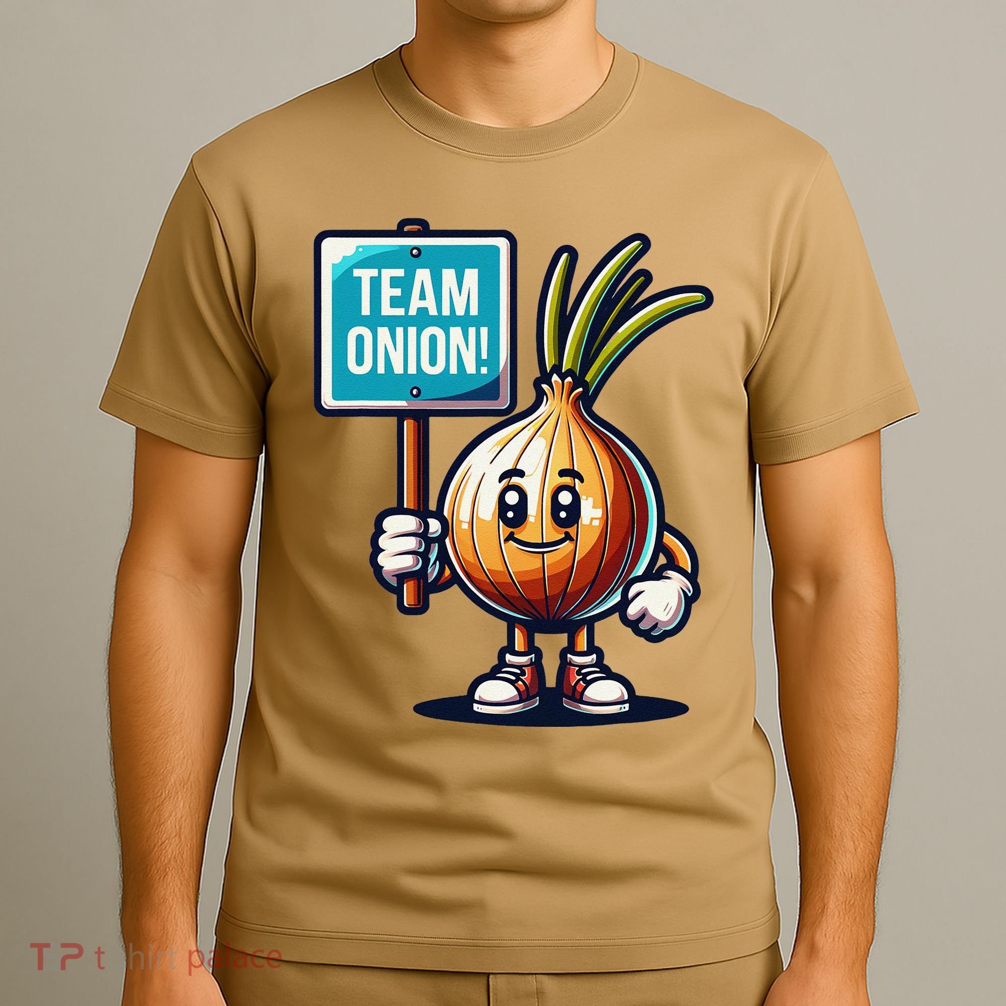 Team Onion Sweet Onion Mascot Funny Vegetable T-Shirt