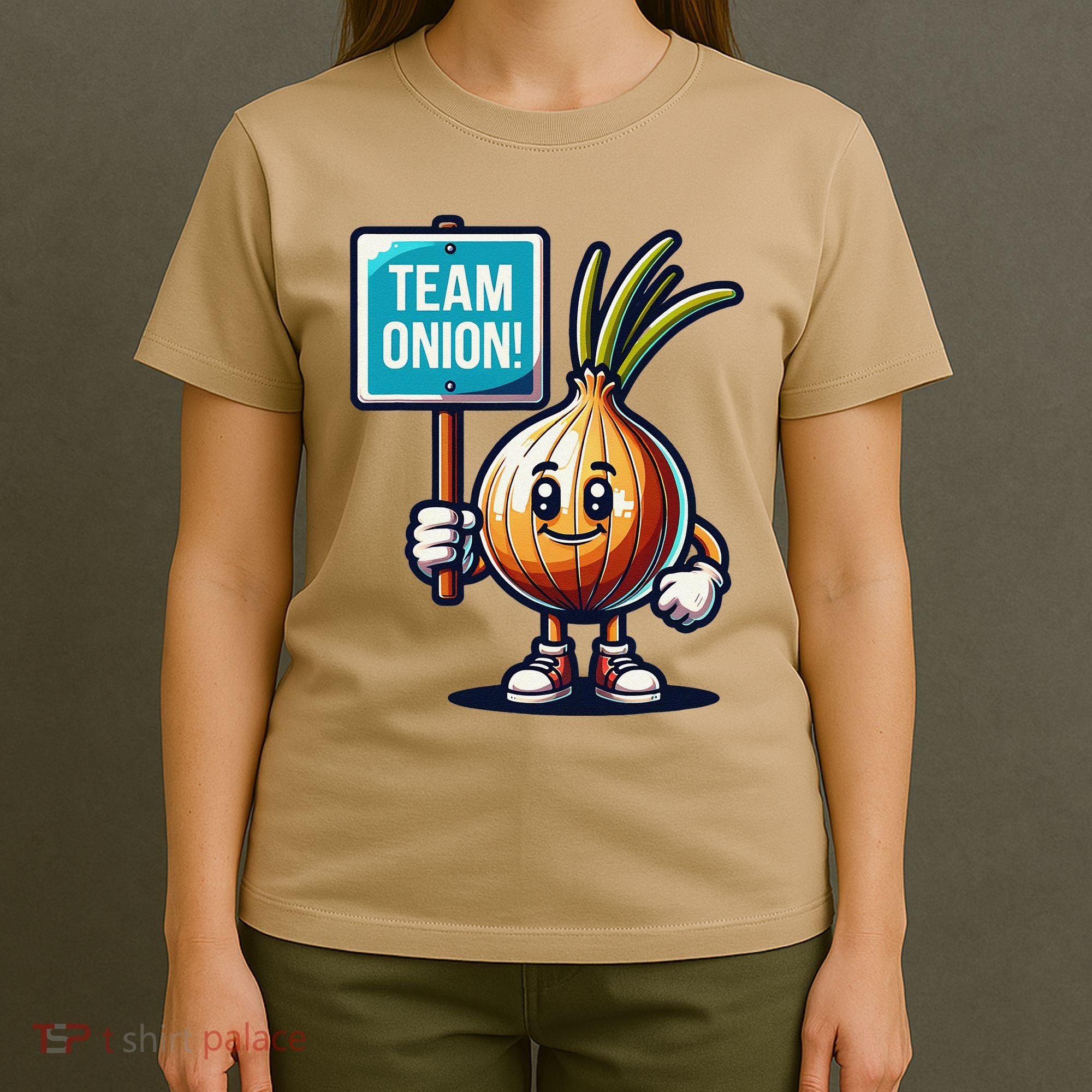 Team Onion Sweet Onion Mascot Funny Vegetable T-Shirt