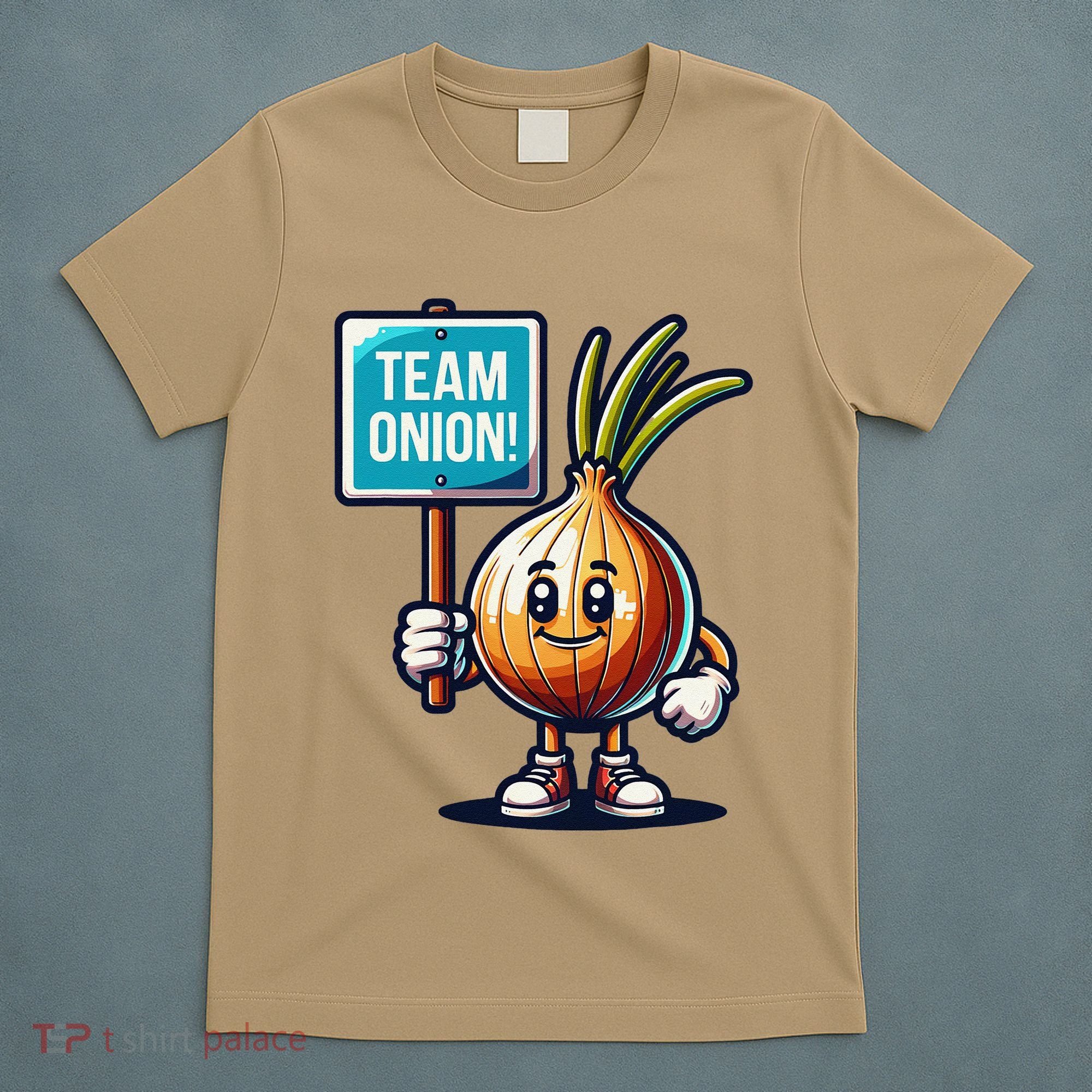 Team Onion Sweet Onion Mascot Funny Vegetable T-Shirt