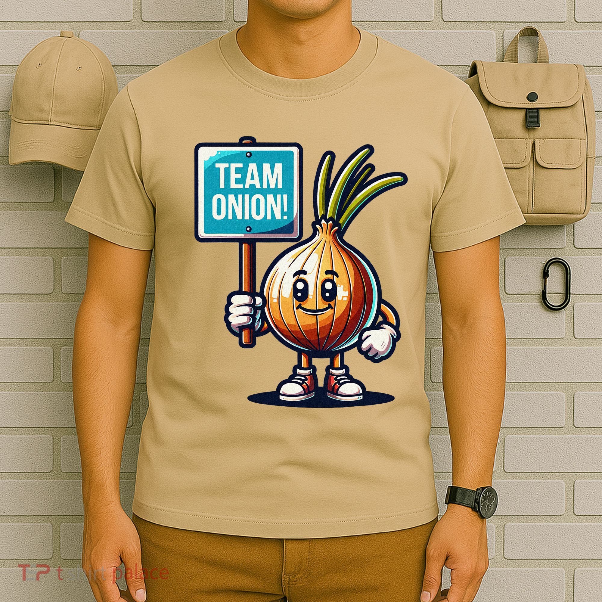 Team Onion Sweet Onion Mascot Funny Vegetable T-Shirt
