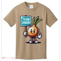 Team Onion Sweet Onion Mascot Funny Vegetable Kids T-Shirt thumb 0
