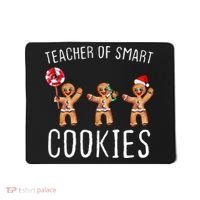 Teacher Of Smart Cookies Gingerbread Cute Christmas Mousepad thumb 0