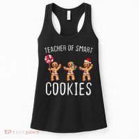 Teacher Of Smart Cookies Gingerbread Cute Christmas Women's Tank Top thumb 0