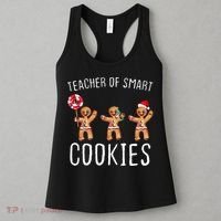 Teacher Of Smart Cookies Gingerbread Cute Christmas Women's Tank Top thumb 3